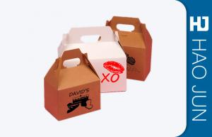 China Custom Printing Cardboard Food Boxes , Brown Food Boxes For Food on sale