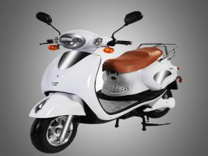 China EEC Electric Moped Scooter With Pedals , Lithium Battery Motorised Scooter Piaggio Vespa on sale