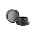 9ml Child Resistant Concentrate Glass Jars Thick Wall Small Black Jar with Black