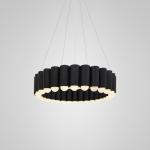 Postmodern Luxury LED Chandelier Round Water Pipe ndustrial Carousel LED