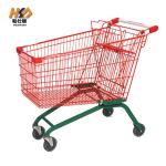 210L 580MM Anti Rust Lightweight Heavy Duty Steel Shopping Cart Trolley On