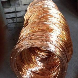 Wholesale Red Copper Wire Bare Copper Wire Rods C1100 Round Form Single Wire Hard Form 0.3-3mm from china suppliers