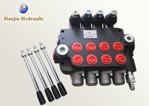 Wholesale Professional 4 Spool Hydraulic Control Valve / Monoblock Loader Valve 80LPM from china suppliers
