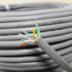 RoHS CE ISO Cat5e UTP Cable Standard Network PE Insulation Blue