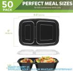 Microwave Safe,Extra Large &Thick Food Storage Containers With Lids,Durable