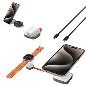 Wholesale Magnetic Mounting Magsafe Charger 2 In 1 Safety For Phone And Watch from china suppliers