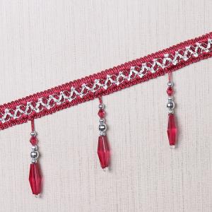 Wholesale Handmade fashionable chain beads lace tassels fringes for curtain/sofa/pillow decoration from china suppliers