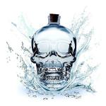 Newest Industrial 500ml Super Flint Glass Skull Vodka Bottle with Sealed