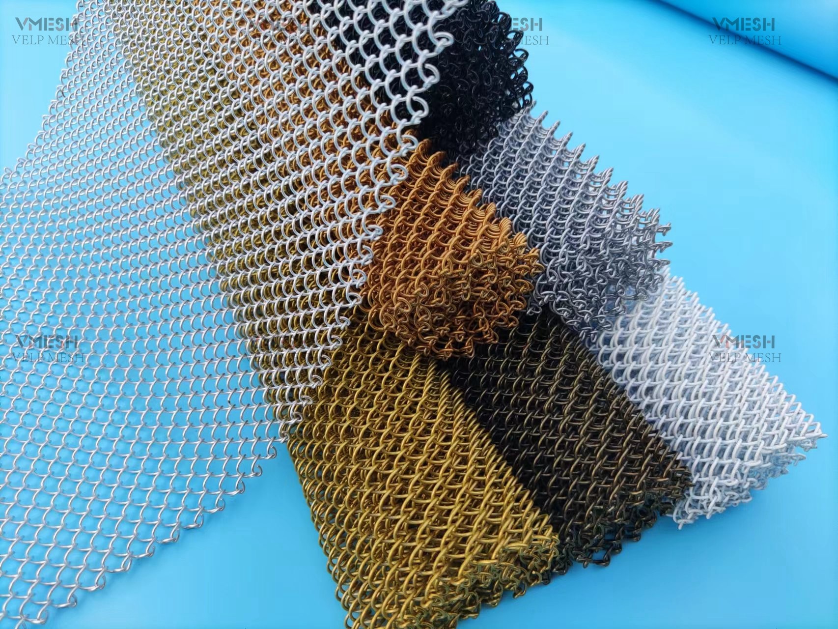 Decorative Wire Mesh Chain Link Curtain Screen Partition Weave Decorate Wire Mesh