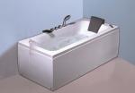 6 Big Water Jets Bubble Bath Jetted Tub , Heated Whirlpool Tub With SS Frame