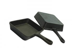 Wholesale Cast Iron Deep Frying Pan With Lid Burn Proof 0.7/0.9kg from china suppliers