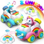 Radio Control Toys for Kids 2 Pack Cartoon Remote Control Cars Age Range 2 to 4