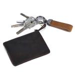 Daily Business Genuine Leather Mini Coin Purse Keychains Money Bag Men Key Pouch