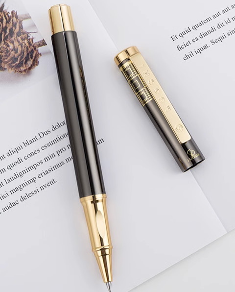 Metal signature pen, male and female signature pen, neutral pen, free samples, business gift pen, custom logo