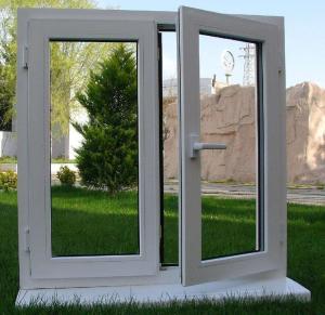 Wholesale Three Cavity White PVC Casement Window With Sinking Drainage System from china suppliers