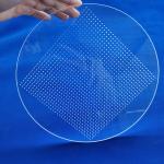 Transparent Quartz Glass Plate Heat Resistance Processing Laser Drilling With