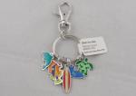 Small Marine Animals Promotional Keychain , 28mm Colorful Offset Printing For