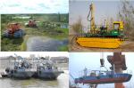 Hydraulic Top Driven power swivel 50m Swamp Barge Drilling Rig
