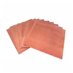 China 1000mm-3000mm Copper Sheet Plate Anodized With T/T Payment Term on sale