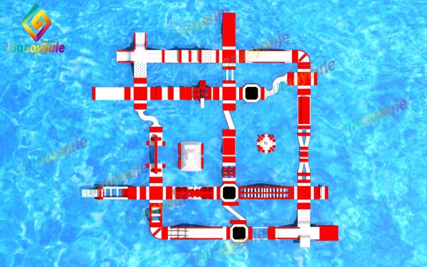 Cheap Giant Inflatable Water Park For Event / Inflatable Adult Aqua Park