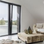 Modern casement window Popular Customized Size livingroom Aluminum turn and tilt