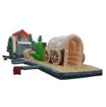 Adult 24m Long Inflatable Obstacle Course For Water Park