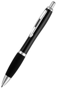 Wholesale black plastic ball pen, black color advertising ball pen, black logo pen from china suppliers