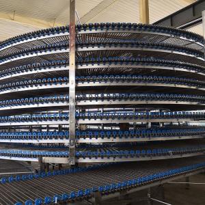 Wholesale SUS304 Stainless Steel Food Class Mesh Belt Biscuit Pizza Bread Cake Food Industry Spiral Lifting Cooling Screw Conveyor from china suppliers