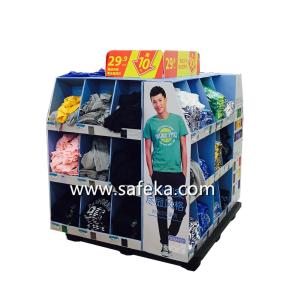 Wholesale OEM/ODM Corrugated Cardboard Full Pallet Displays for Clothes in Walmart Promotion from china suppliers
