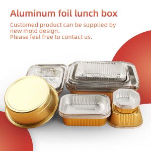 Aluminum Foil Food Containers Lunch Box with Lids