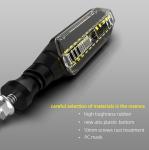 Universal Motorcycle LED Turn Lamp with Waterproof Design and 6500k Light