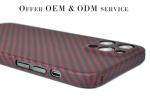 Camera Full Cover Protection Red Aramid Fibre Case For iPhone 12 Pro Carbon Case