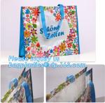 Promotional plastic laminated custom shopping pp woven bag, logo pp woven
