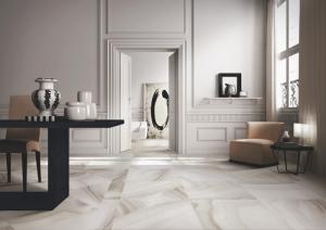 China Agate Light Grey Floor Tiles Wall Tiles , Luxury Marble Look Floor Tile on sale