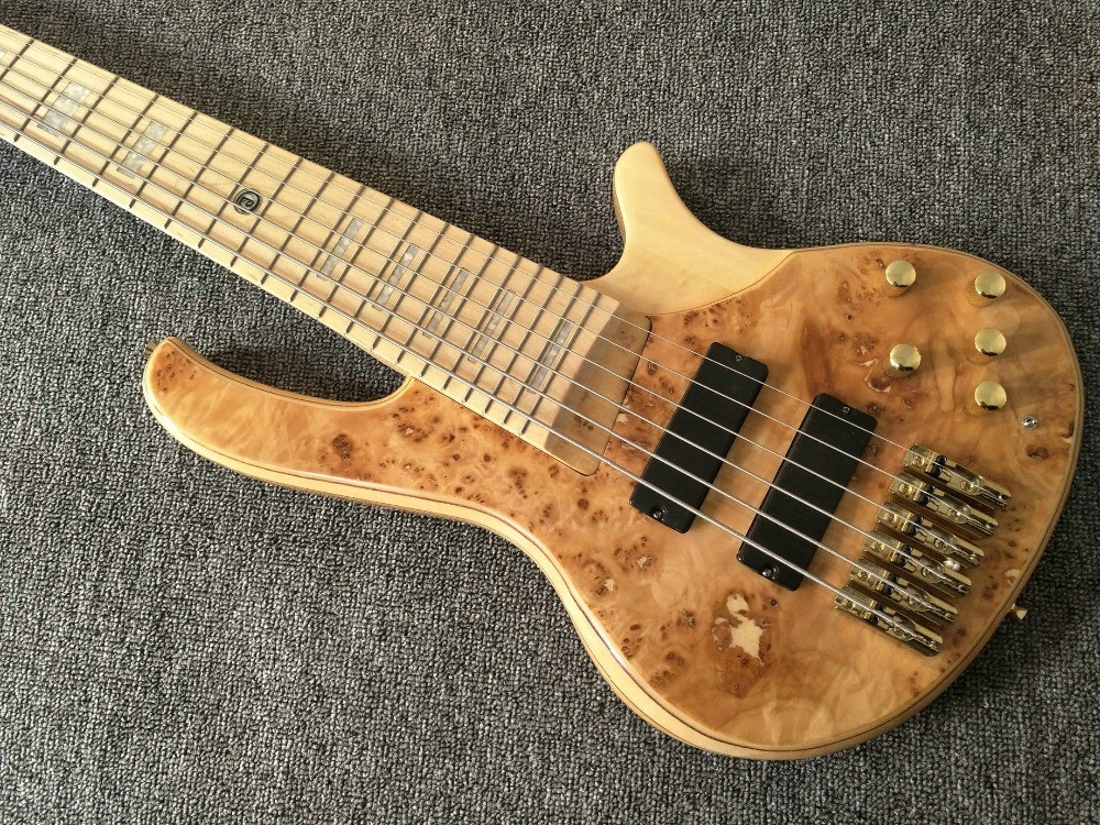6 Strings Electric Bass Guitar Maple Body Active pickups Bass Guitar Music instruments