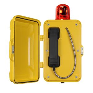 Wholesale Colorful Industrial Weatherproof Telephone With Beacon , Outdoor Emergency Phone from china suppliers