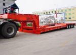 60ton Heavy Duty 3-Axles Lowboy Trailer Low Bed Semi-Trailer for Goods Transport