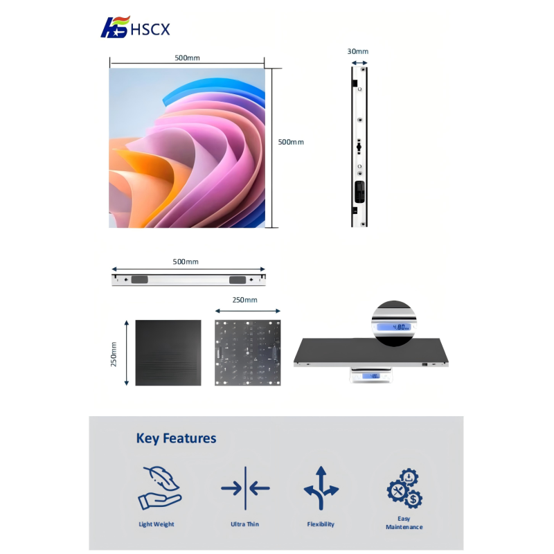 P1.95 Indoor ultra-thin double-sided LED display screen