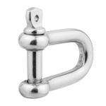 Polished Stainless Steel 304/316 Screw Pin D Shackles European Type for Rigging