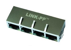 Wholesale 1x4 Port 1000 Base-T Magnetics Magjack RJ45 Connector With POE+ LPJG46928AFNL from china suppliers
