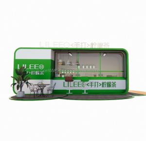 Wholesale Modular Prefab Shipping Container Restaurant 20ft Coffee Bar with Galvanized Steel Square Tubes Steel Frame from china suppliers