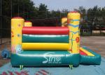 Indoor kids small seaworld inflatable jumping castle with slide made of lead