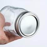 New Design Round 45Ml 12Oz 14Oz Different Sizes Glass Mason Jar For Food