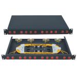 19 inch size Fixed type Rack-mount ODF Fiber Optic Patch Panel in black color