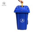 Customized Recycling Locakable Garbage Wheelie Bin 240l Blue With Bottle Lids