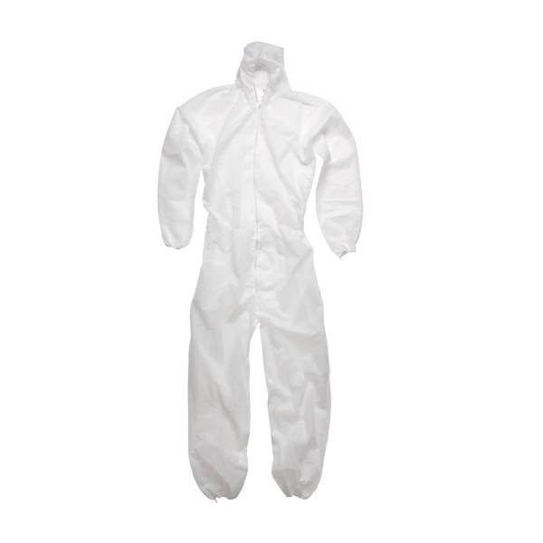 TUV Disposable Waterproof Coveralls , PP Medical Protective Clothing