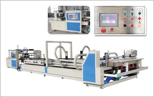 Semi-auto Folder Gluer, Corrugated Carton Box, Automatic lifting, gluing,