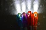 2015 Promotion Logo Custom Plastic LED Ballpen, stock price led light pen