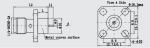 SMA Female 4-hole Flange Mount Microstrip Transmission Line Terminations