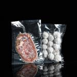 Transparent Plastic Custom Printed Packaging Bags 3 Sides Seal Dry Food